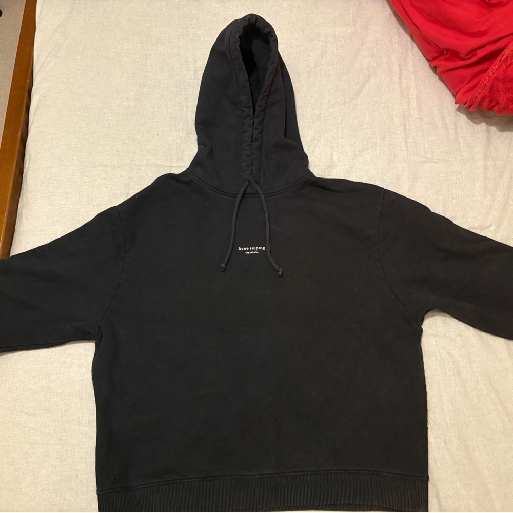 Acne Black Hoodie Sweater